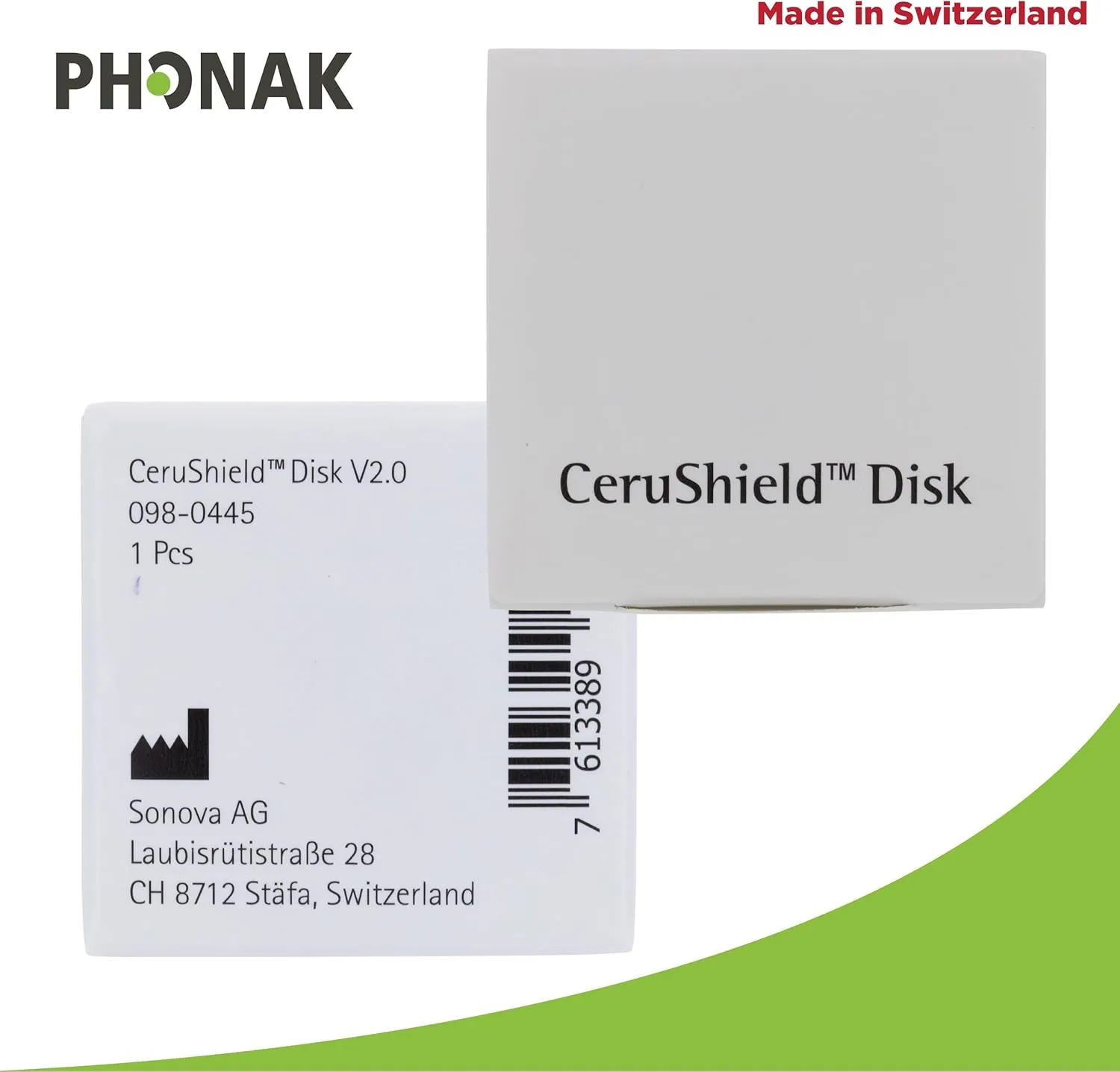 Genuine OEM Switzerland Wax Guards Filters, Cerushield Disk v2.0 098-0445 Accessories for Phonak Hearing Aid Audeo Marvel Paradise Lumity Hearing Aid only SDS 4.0 Receiver -10 pack/80 Filter Total