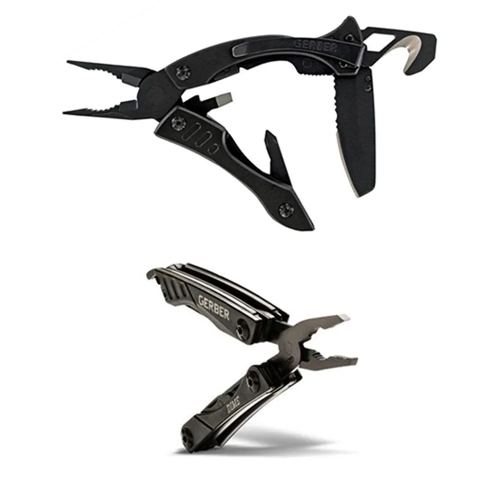 GERBER Crucial Pocket Multi-Tool & Dime Mini-Pocket Tool Combo - Black