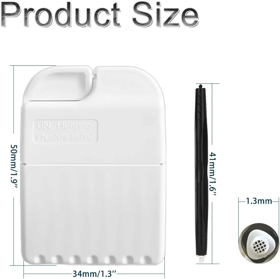 GN Cerustop Wax Guards PN 20439700 Filters for Resound,Phonak,Unitron, Resound, Beltone, Widex Heaing Aids -5packs(40)