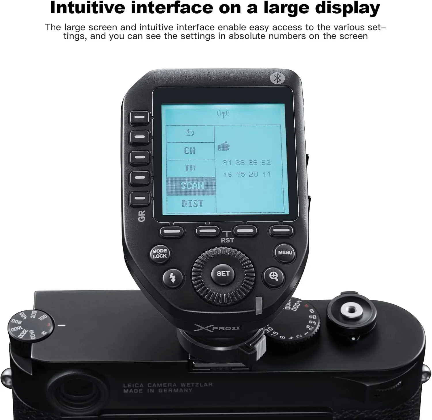 Godox XProII-N TTL Wireless Flash Trigger Transmitter Compatible for Nikon Cameras,2.4G 1/8000s HSS,Bluetooth Connection,New Hotshoe Locking,16 Groups and 32 Channels