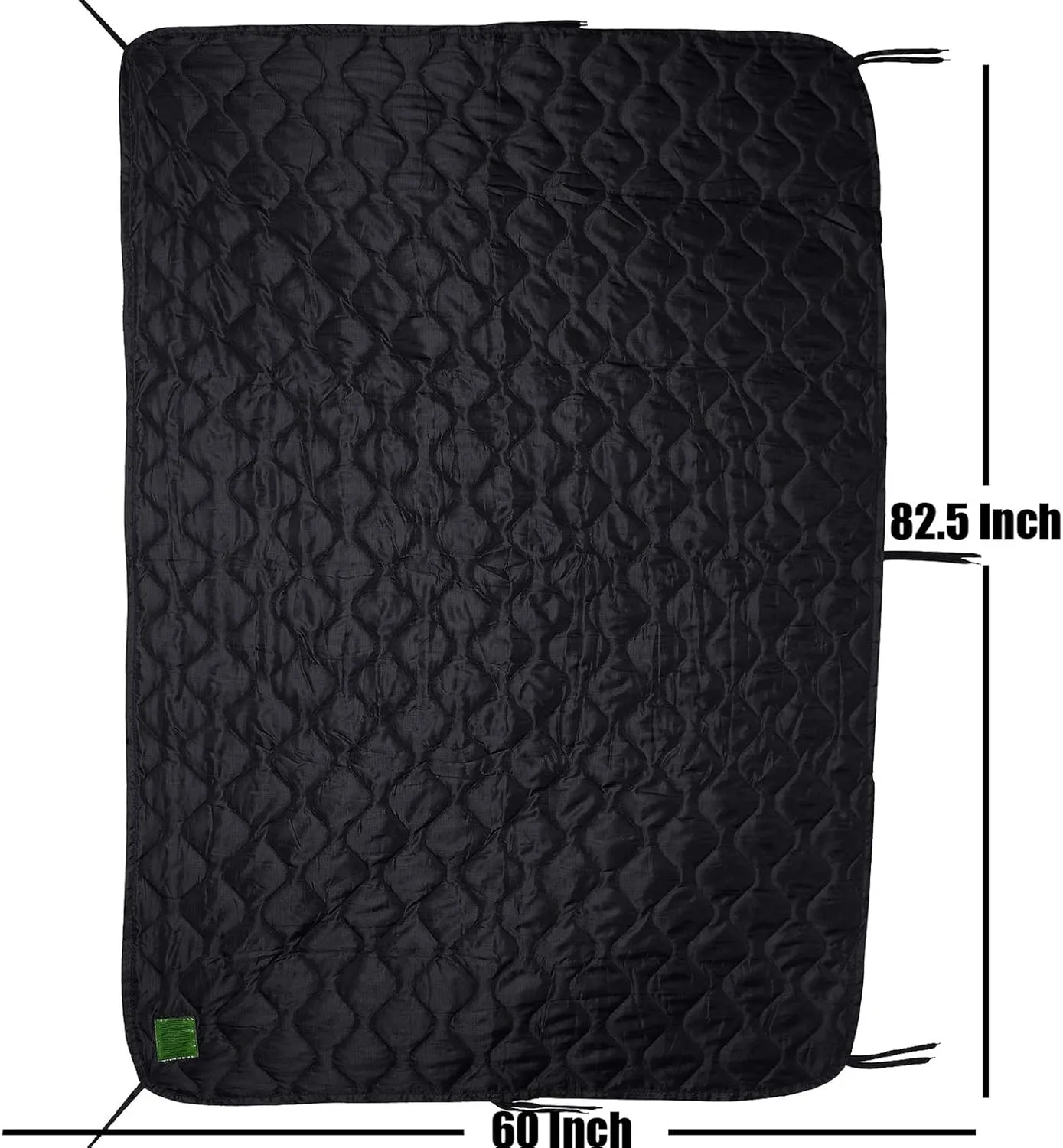 Greencity Tactical Military Woobie Blanket Poncho Liner Camping Thermal Insulated Drawstring Carry Bag Waterproof Outdoor Activities Hiking Traving