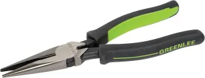 Greenlee 0351-08M Long Nose Pliers/Side Cutting, Molded Grip, 8"