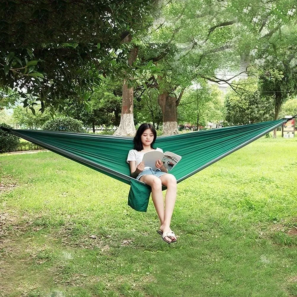 Hammock Camping Hammock Camping Hammock Portable Parachute Fabric Garden Outdoor Leisure Sleeping Swing Travel Hanging Bed Hammocks for Outside (Color : A)