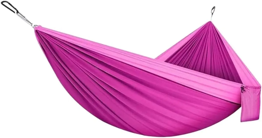 Hammock Double & Single Hammock Portable Nylon Parachute Hammocks Swing for Indoor Outdoor Garden Hiking Travel Backpacking Portable Hammock