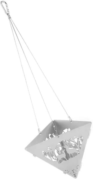 HANABASS Hanging Bonfire Stove Kit Stainless Steel Triangle Stove for Garden and Outdoor Activities