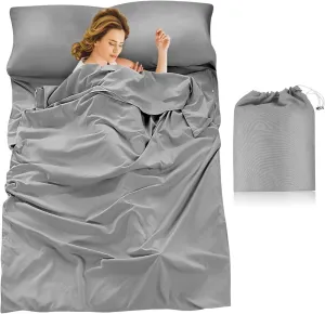 HANABASS Travel Sleeping Bag Sack Hotel Sleep Bag Polyester Large Size Multi-Purpose