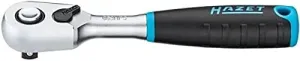 HAZET 863HPS HiPer fine-tooth reversible ratchet 1/4″, 4.57 inches length, safety lock, small actuation angle 4 degrees, for tight installation spaces, 74 ft.lbs./100Nm torque
