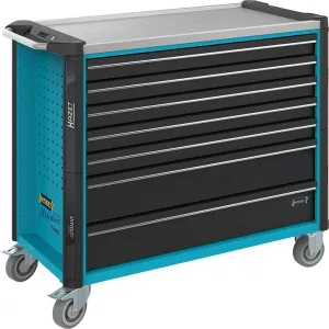 HAZET Tool Trolley - 7 Drawers, Blue, 1133 mm x 518 mm x 1020 mm, Workshop