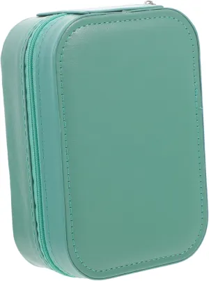 Healifty Cosmetic Storage Container with LED Mirror Rechargeable Travel Makeup Bag Compact Organizer for Toiletries Makeup and Accessories