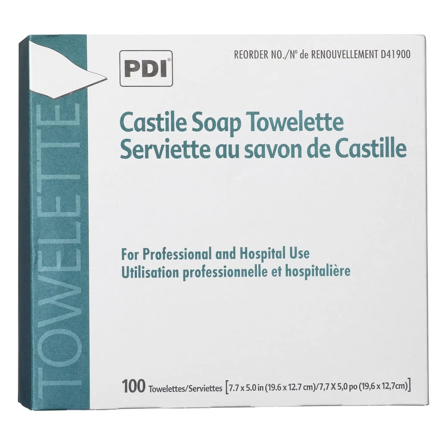 Healthcare D41900 Castile Soap Wipe with Coconut Oil, Premoistened Facial Cleansing Towelette for Travel, 5 in x 7.7 in Size, Pack of 1000