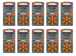 HEARING AID BATTERIES SIZE 13 NEW pack 60 pcs (Original Version)
