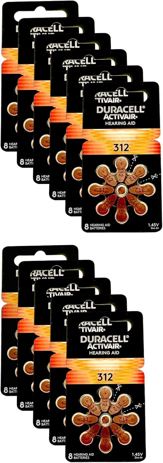 Hearing Aid Batteries Size 312 pack 40 batteries ((2.Units))