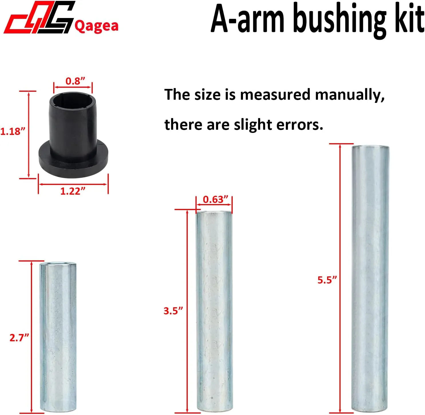Heavy Duty A-Arm/UHMW Control Arm Bushing Kit Replacement for 2010-2014 Polaris Ranger Full Size XP 800 Replaces AAB-P-RAN-K2-002