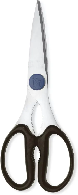 HENCKELS Heavy Duty Kitchen Shears that Come Apart, Dishwasher Safe, Black, Stainless Steel, Blue 10.25-inch