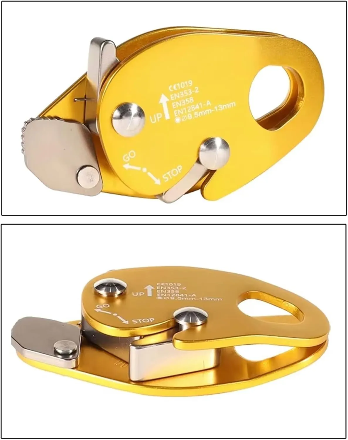 High Altituded Rope Locking Device Light Weight Aluminum Rope Grab Tool for Professional Climbers