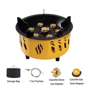 High Power 20000W Portable Camping Stove, Windproof Multi Gas Burner