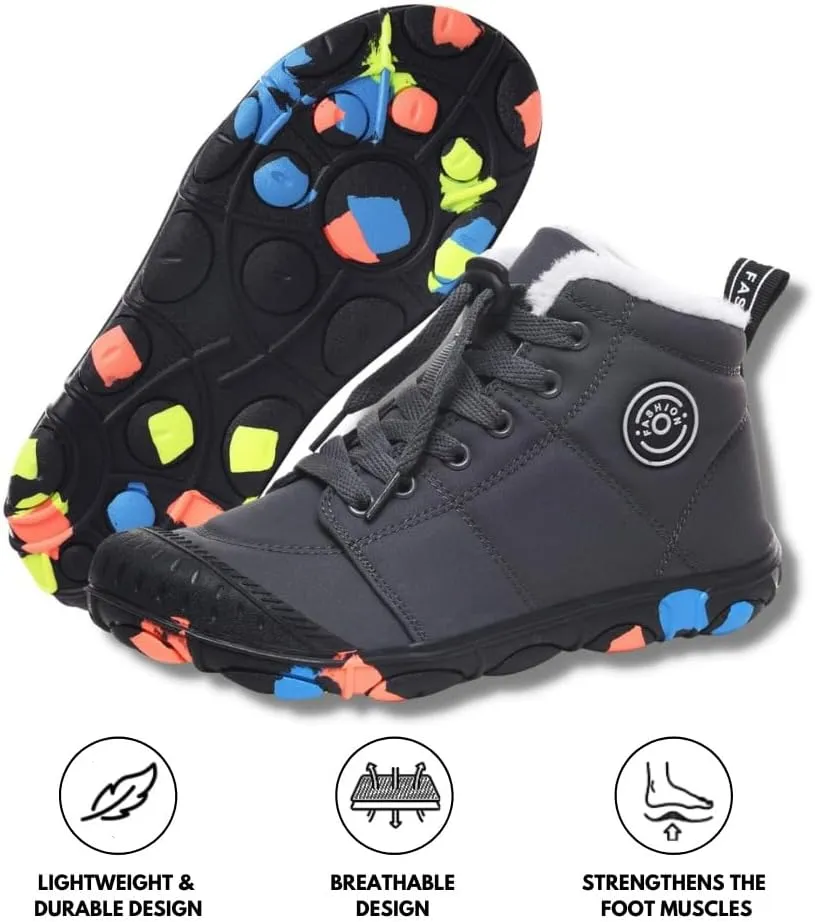 Hike Kids Footwear- Waterproof Barefoot Winter Shoes for Kids