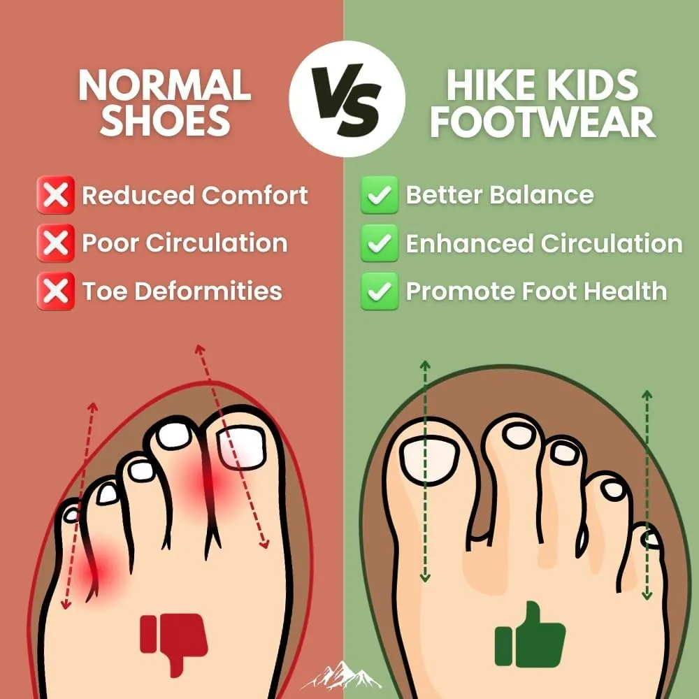 Hike Kids Footwear- Waterproof Barefoot Winter Shoes for Kids
