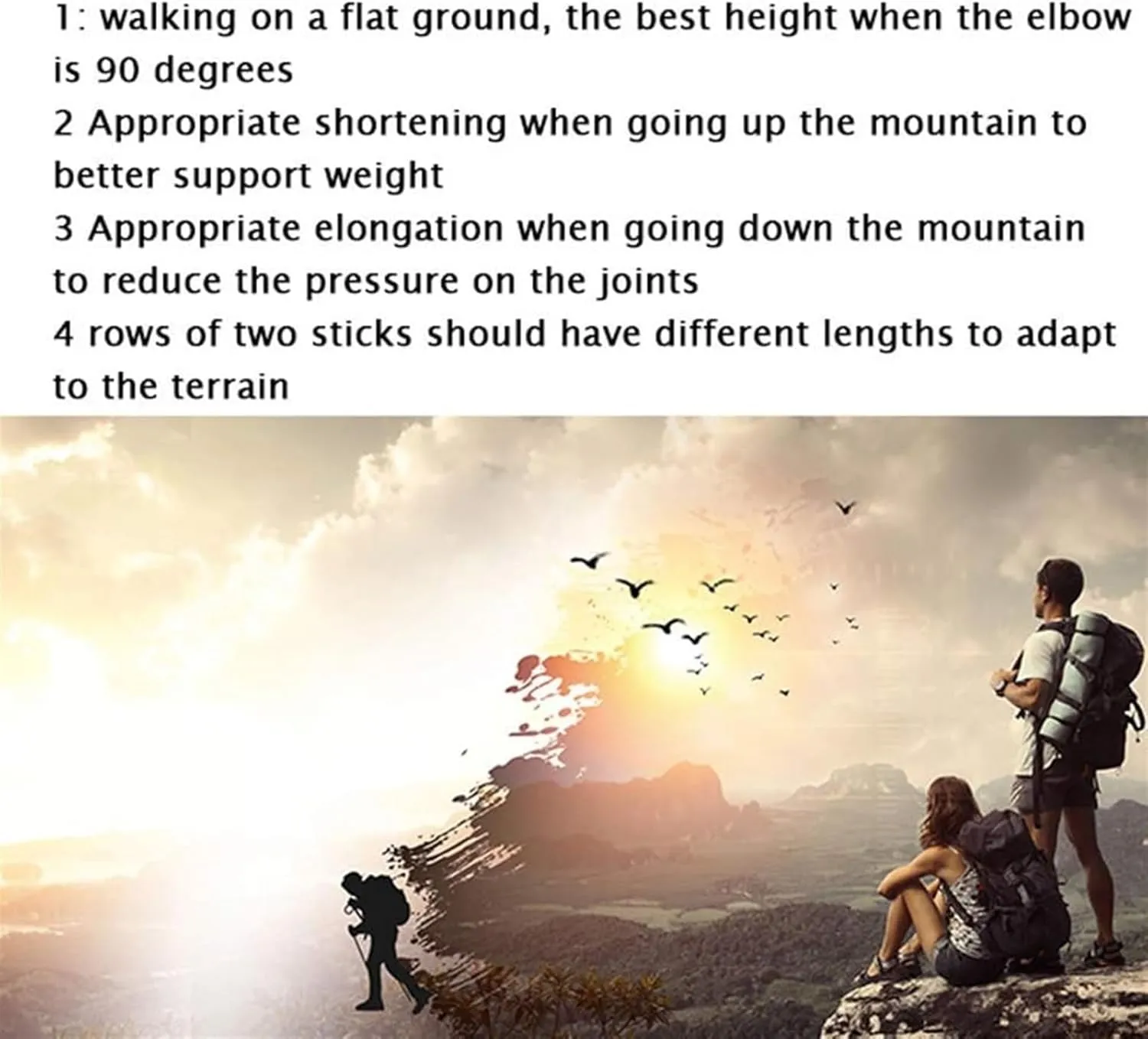 Hiking Trekking Poles Walking Trekking Poles Telescopic Ultralight for Hiking Camping Mountaining Backpacking Hiking Sticks for Trekking(Red)