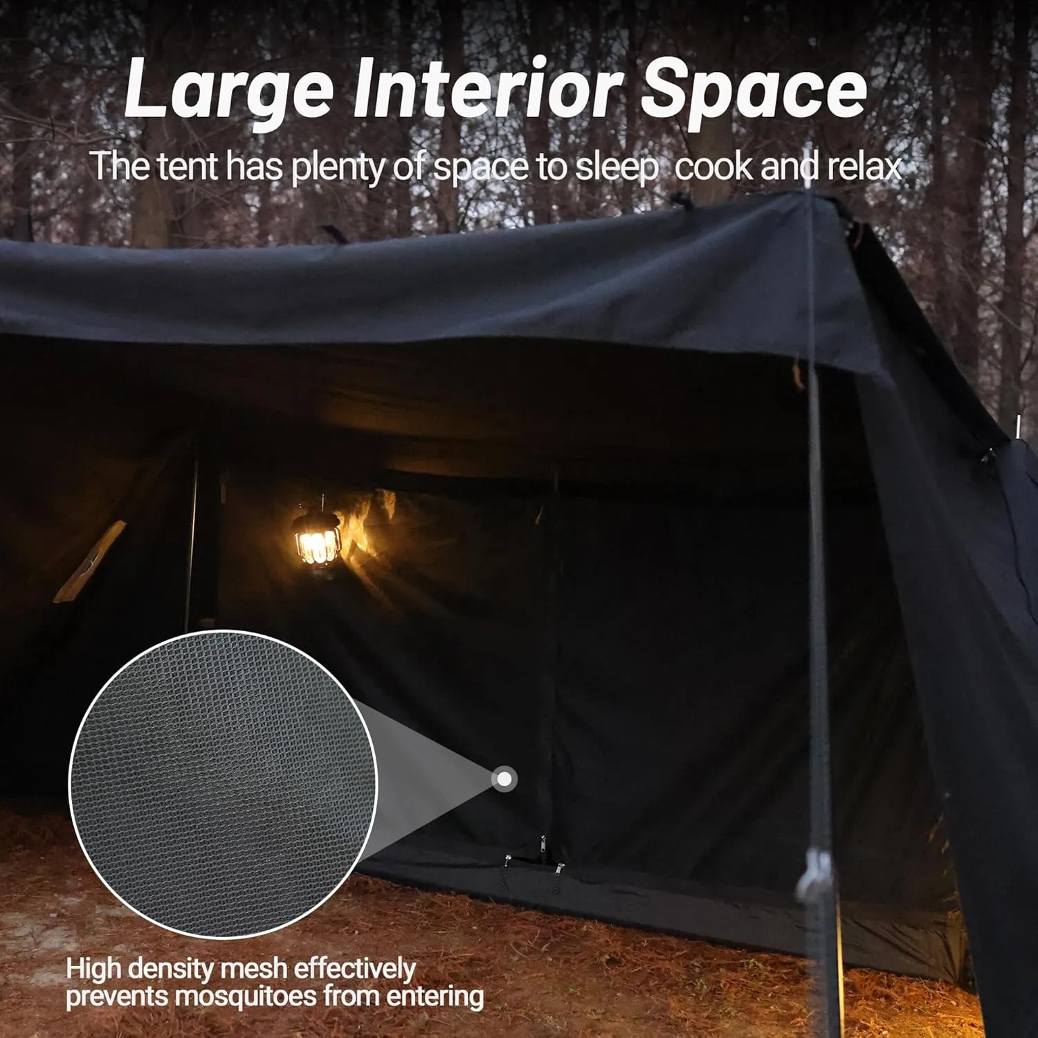 Himalaya Camping Tent Combination Pack, Hot Tent with Stove Jack Insulated Tent Outdoor Shelter for Camping Hiking