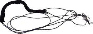Horse Lunging Training Aid, Soft Horse Training Rope Multifunction Horse Lunging Training Aid System Simple Adjustment Horse Rein Elastic Neck Stretcher Training Aid for Horses