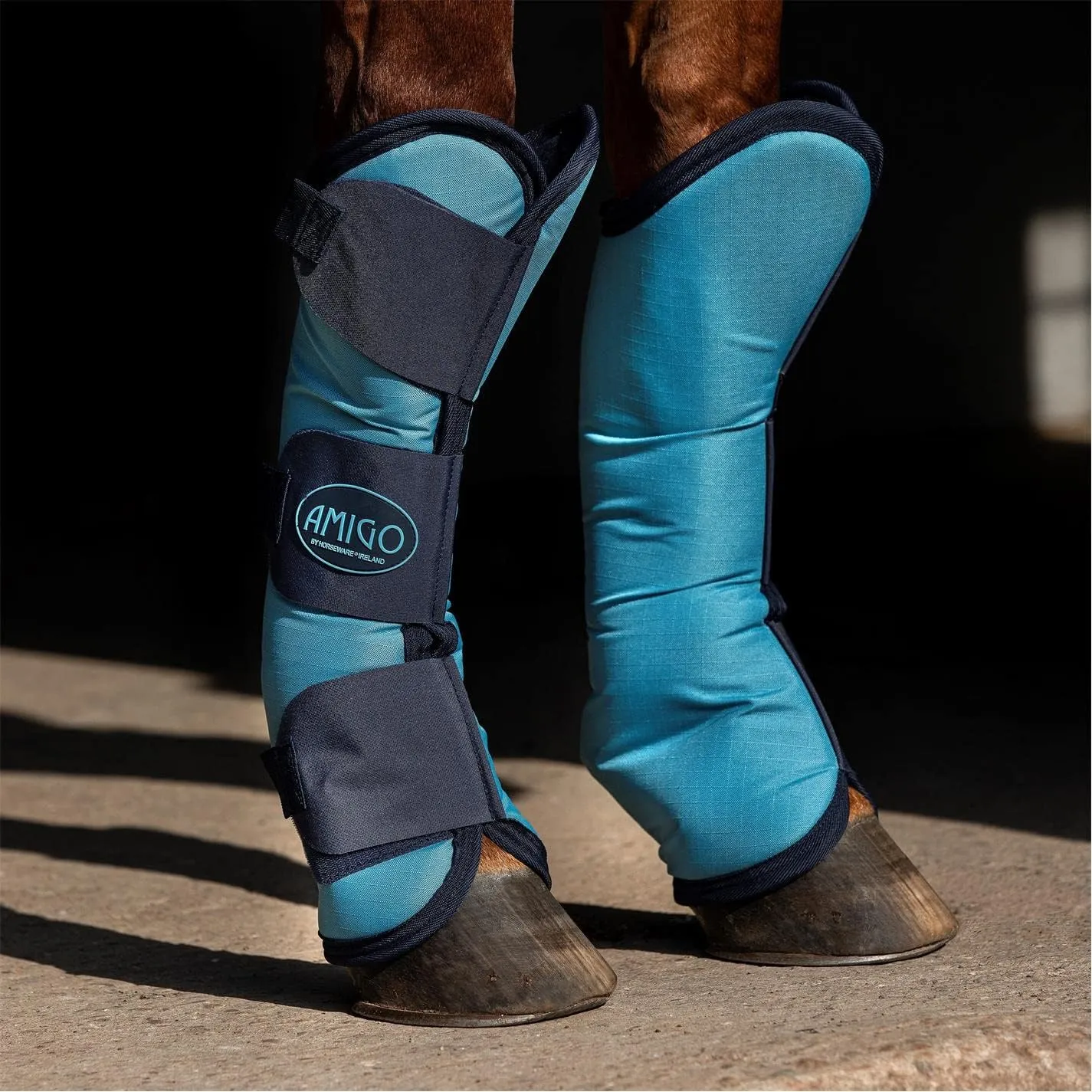 Horseware Ireland Amigo Ripstop Travel Boots, Color: Delphinium Blue/Navy, Size: Pony (DBPT00-DBB0-PY)