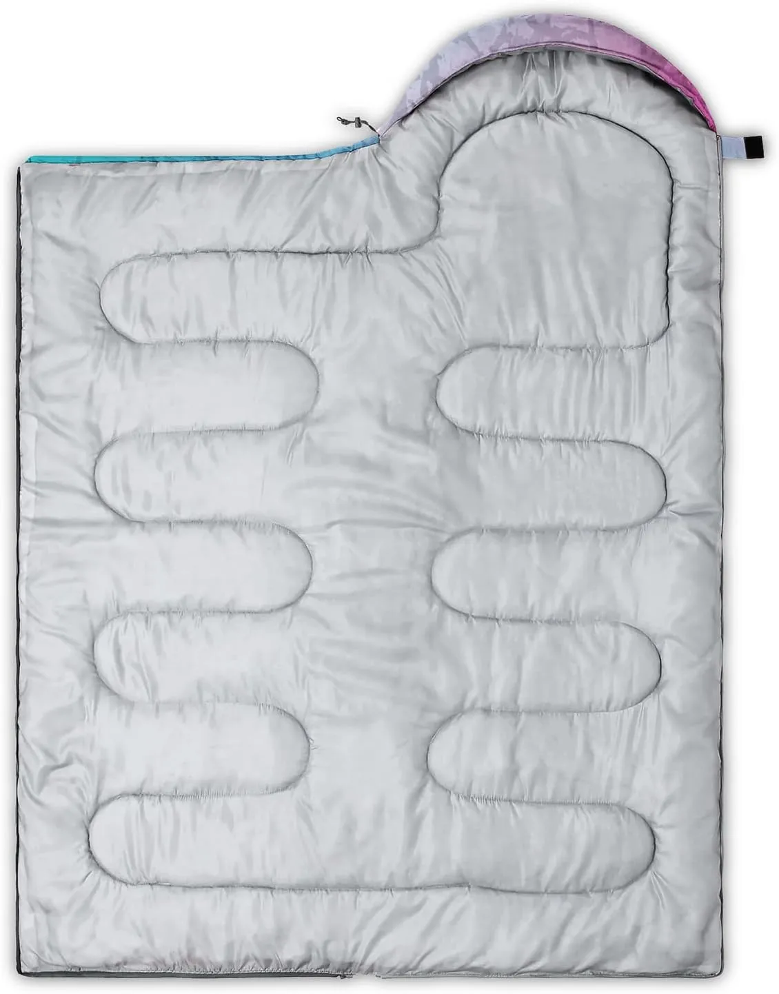 HOSIMA Cartoon Axolotl Sleeping Bags for Kids 10-12,Blue Cartoon Kids Sleeping Bags for Girls Boys,Compact Sleeping Bag for Camping Essentials and Hiking.