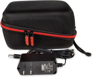 HQRP Hard Case and AC Adapter for iProven BPM-2244BT Automatic Upper Arm Blood Pressure Monitor