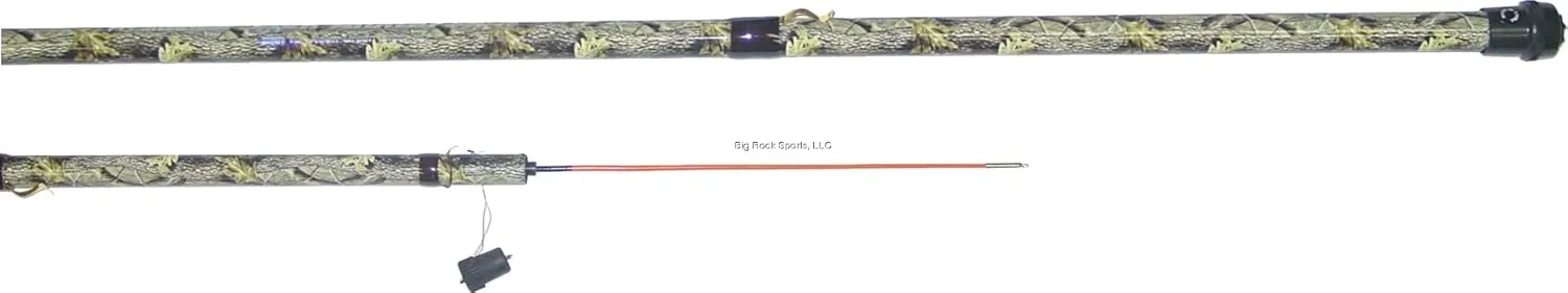 HT 12' Camoflauge "Fish Hunter" Crappie/Brim Pole w/Neon Tip - 4 Sections