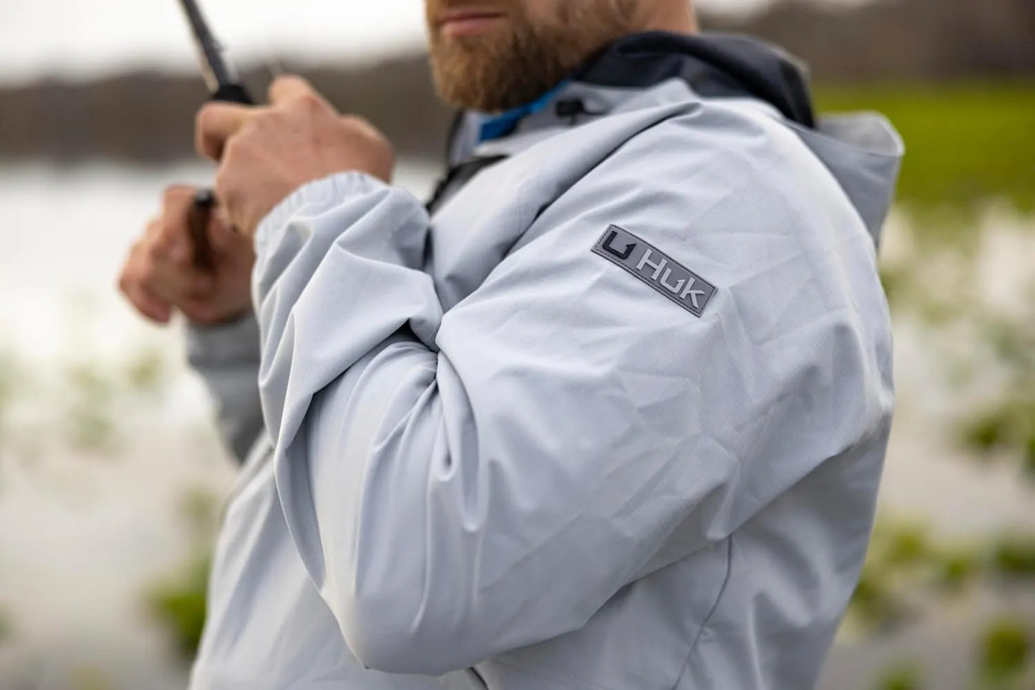 HUK Men's Rover, Waterproof & Wind-Resistant Jacket with Hood