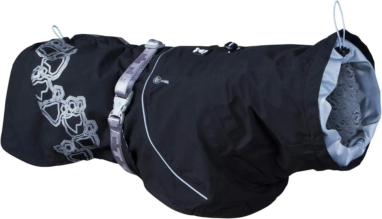 Hurtta Drizzle Coat, Dog Raincoat, Raven, 28 in