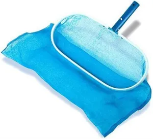 HYDROTOOLS By SWIMLINE 8033 Leaf Net For Inground Above Ground Pool Pond | Extra Large Skimmer Net Cleaning Tool & Ultra Fine Deep Mesh Bag | Durable Reinforced Aluminum Frame | For Debris Bugs Pickup