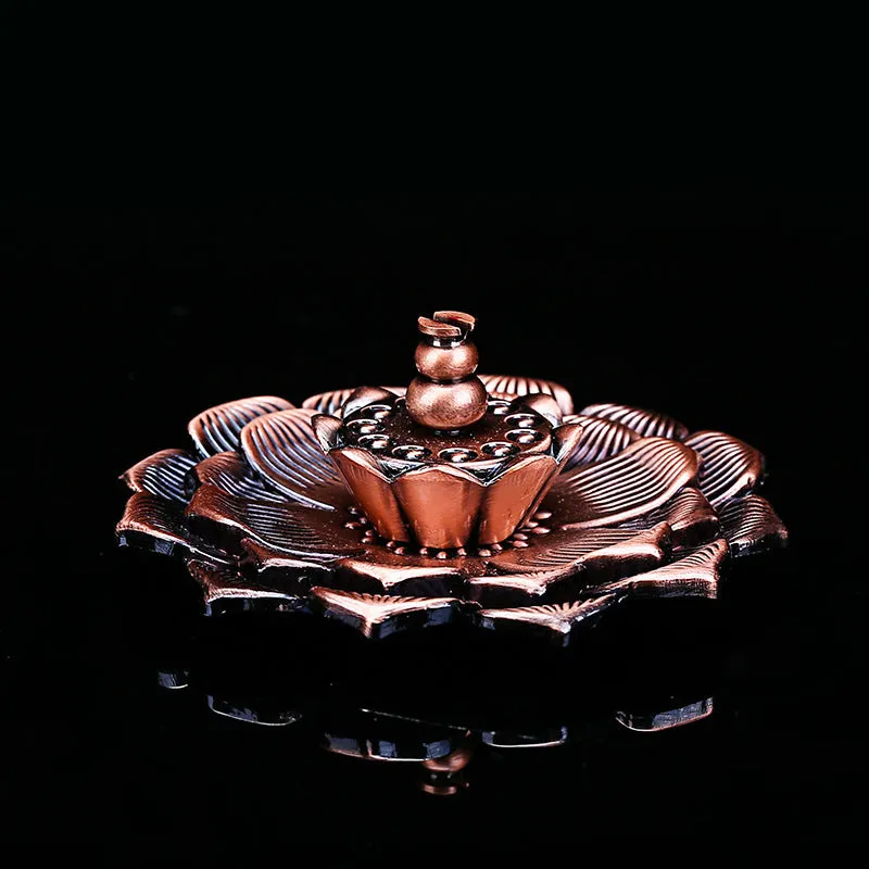 Incense Burner Household Incense Coil Burner Multi-Purpose Incense Burner Antique Sandalwood Stove Joss-Stick Incense Burner Buddha Offering Incense Incense Ornaments