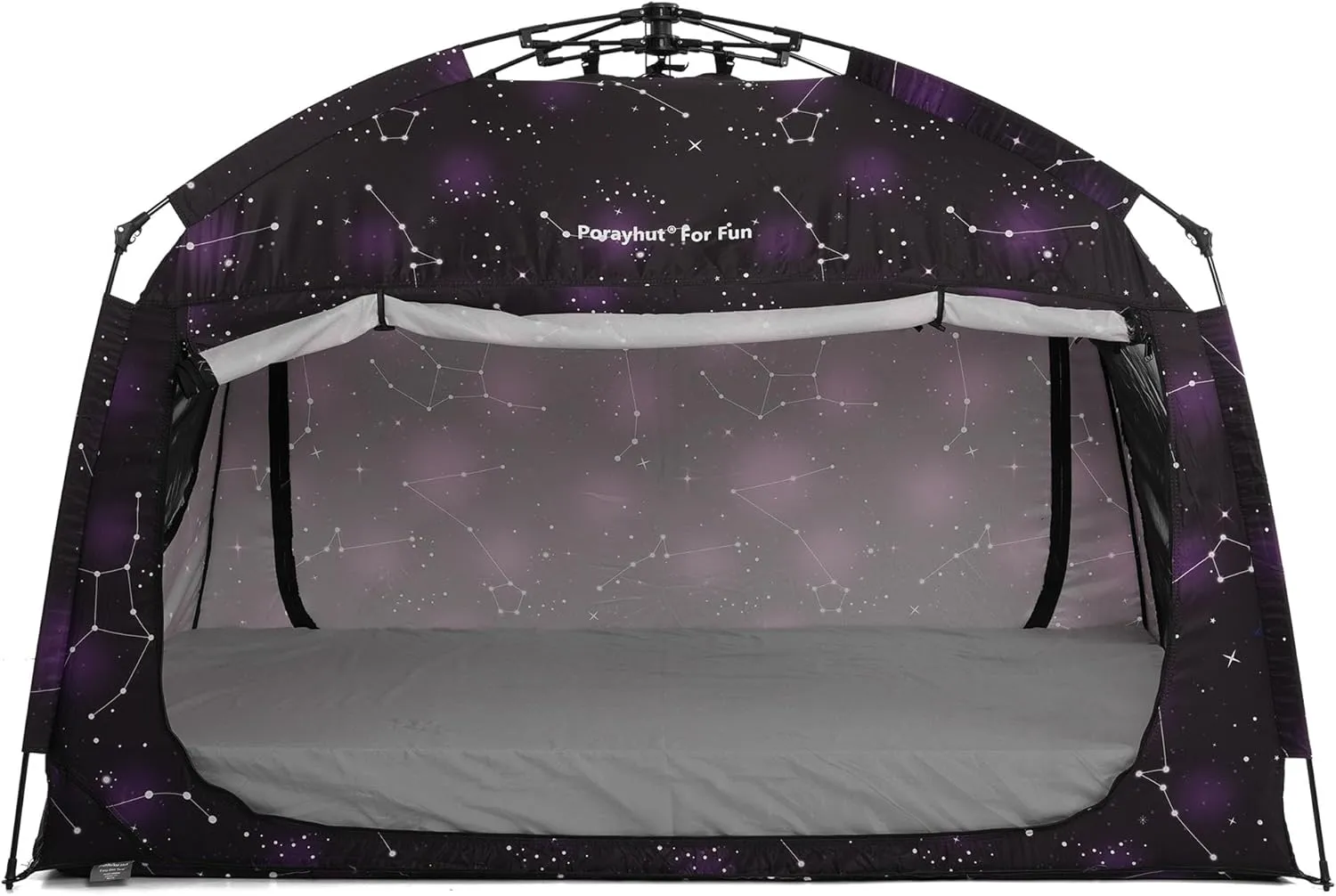 Indoor Instant Privacy Bed Tent for Sleeping,Quick Set-up Bed Canopies,Portable Bed Drapes with Large Space and 3 Doors (Starry, Full)