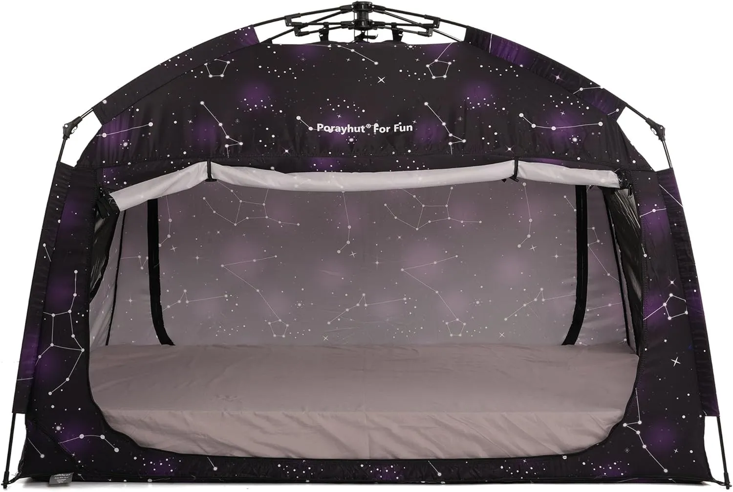 Indoor Instant Privacy Bed Tent for Sleeping,Quick Set-up Bed Canopies,Portable Bed Drapes with Large Space and 3 Doors (Starry, Twin)