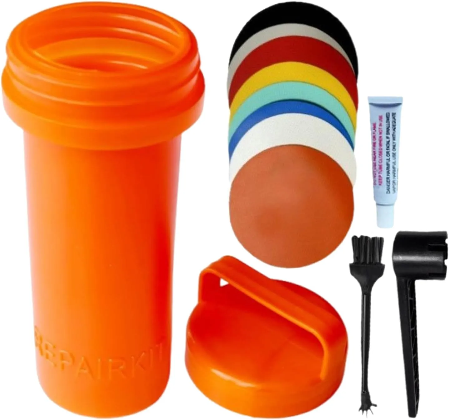 Inflatable Boat Repair Kit - 15cm Pool Liner Patch Kit | Transparent Inflatable Patch Repair Kit PVC with Glue Wrench Brushes | Tear Resistant Waterproof Set for Kayak, Pool & Air Mattress