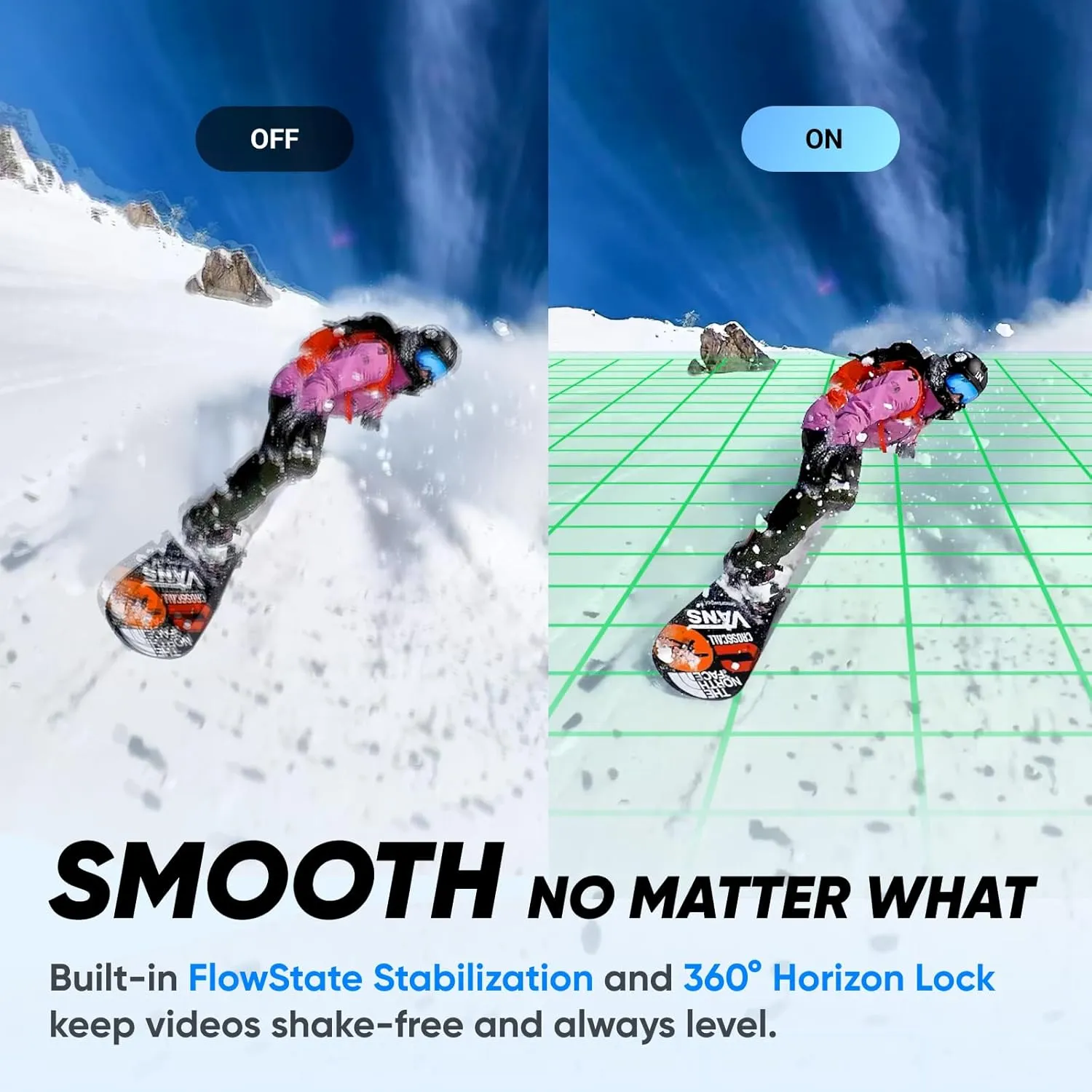 Insta360 X3 Snow Kit (New Version) - 360 Action Camera with 5.7K 360 Active HDR Video, 4K Single-Lens Camera, Waterproof, FlowState Stabilization, 2.29" Touchscreen, AI Editing, Wintersports