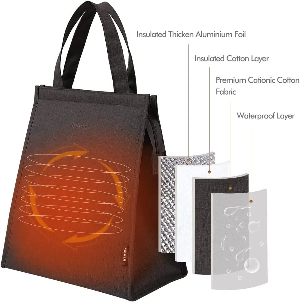 Insulated Lunch Bag for Kids, Teens and Women - Small Cute Cooler for Work