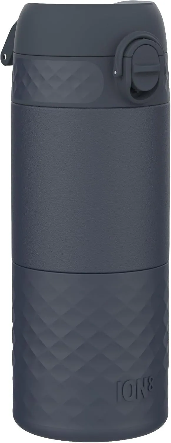 ION8 Insulated Travel Mug, 360 ml/12 oz, Leak Proof, Triple Lock Secure, Spill-Free in Transit, Hygienic Cover, Easy-to-Clean, Perfect On-The-Go, Ash Navy, Stainless Steel