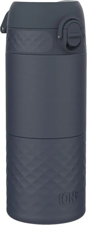 ION8 Insulated Travel Mug, 360 ml/12 oz, Leak Proof, Triple Lock Secure, Spill-Free in Transit, Hygienic Cover, Easy-to-Clean, Perfect On-The-Go, Ash Navy, Stainless Steel