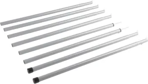 Iron Canopy Porch Tent Supporting Pole Telescopic Portable High Wind Resistance 8 Poles for Camping Hiking Picnic Outdoor