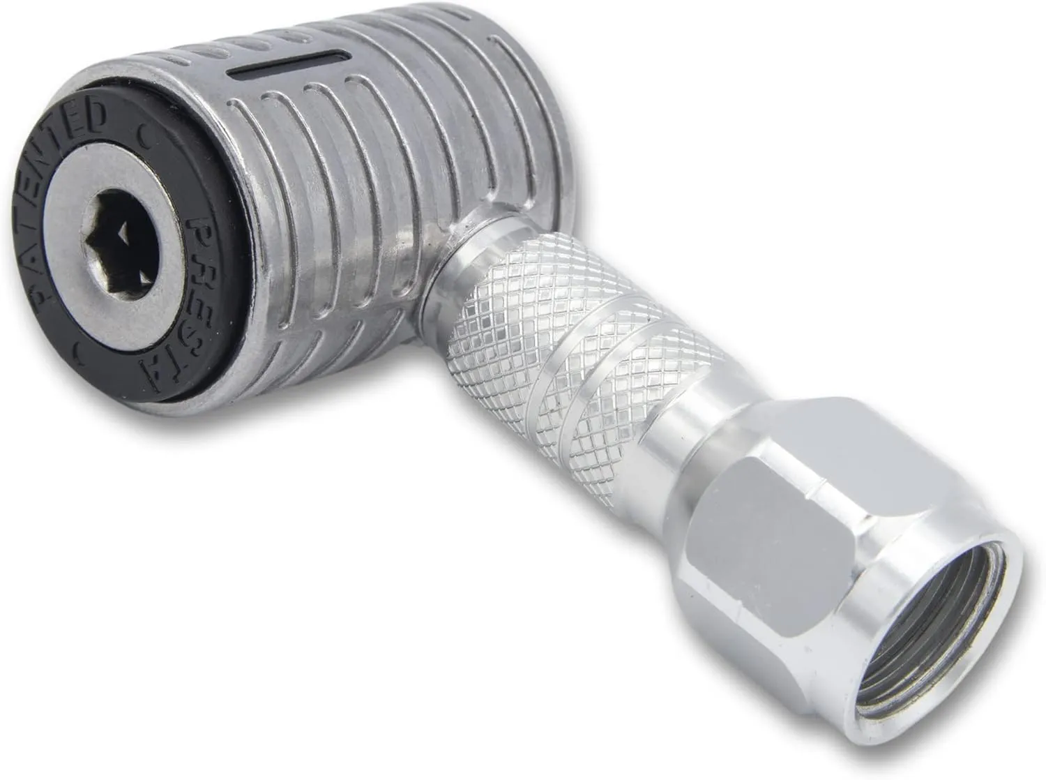 JACO Lightning XP Locking Presta Air Chuck for Bike Tires - 1/4" F-NPT (Open Flow) | Quick-Connect Presta Attachment for Tire Inflators (Patented)