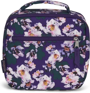 JanSport Lunch Break Insulated Cooler Bag - Leakproof Picnic Tote, Purple Petals