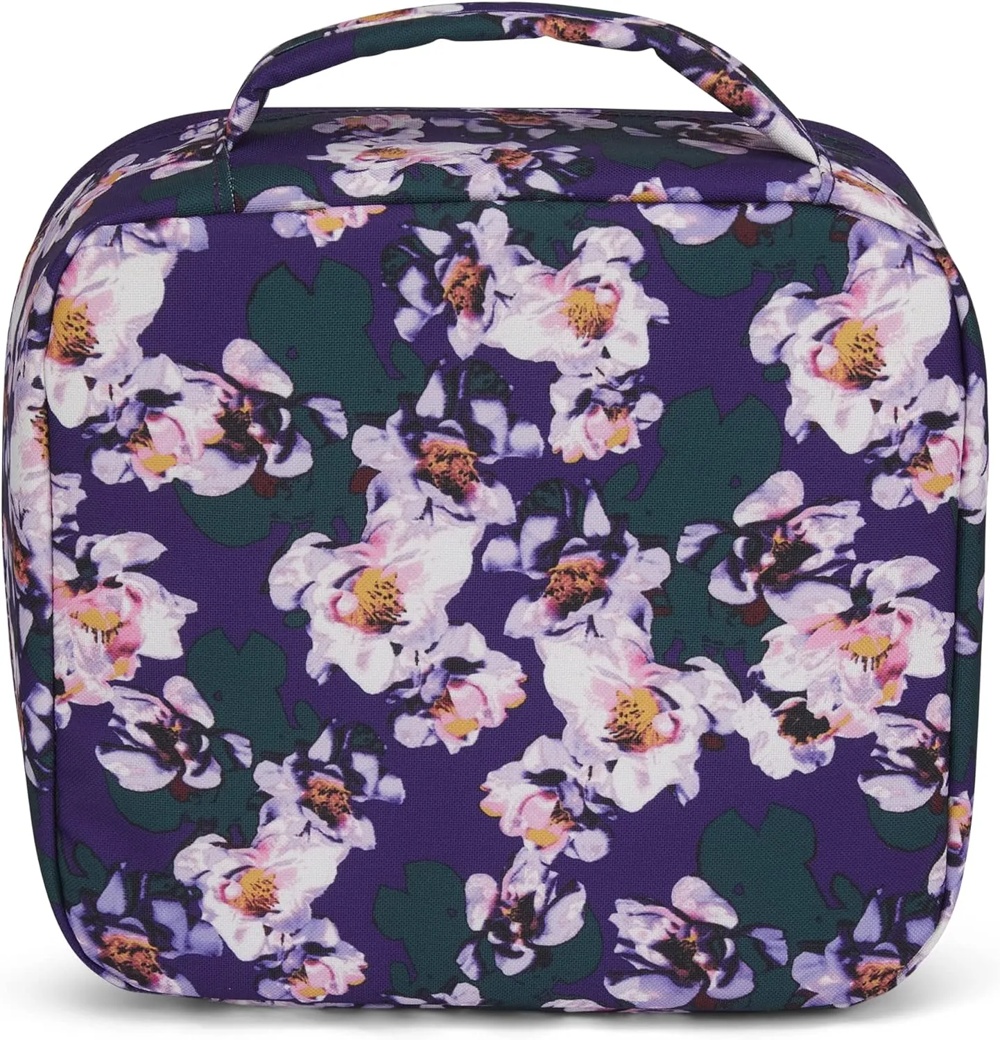 JanSport Lunch Break Insulated Cooler Bag - Leakproof Picnic Tote, Purple Petals