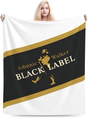 Johnnie Come and Walker Throw Blanket Lightweight Cozy Warm Breathable Flannel Blankets for Home Outdoor Decorative Comfy Sofa All Season 80"x60"