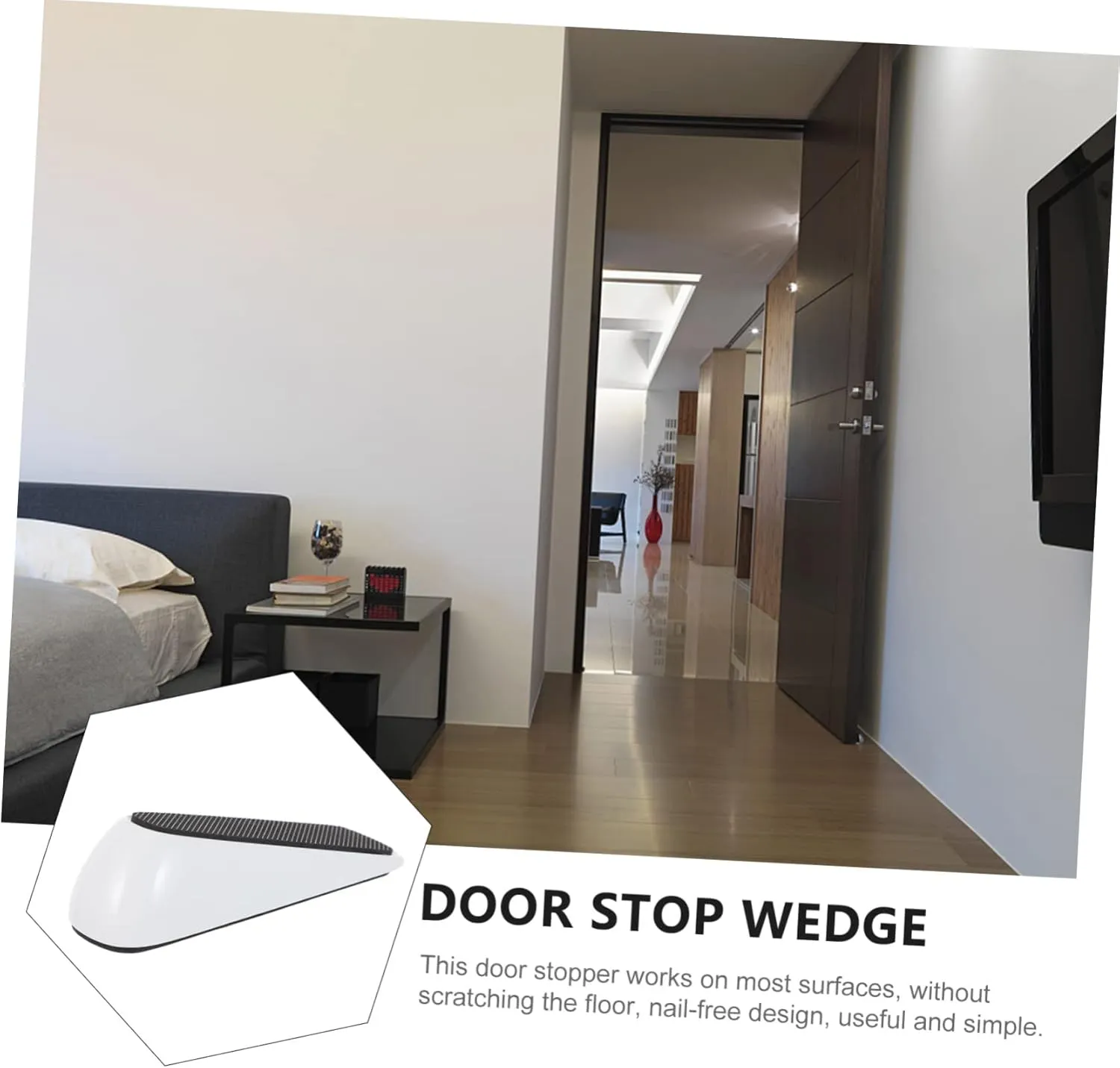 jojofuny Door Stopper Door Wedge Stopper for Home Made of Material Anti- Your Baby Practical Choice