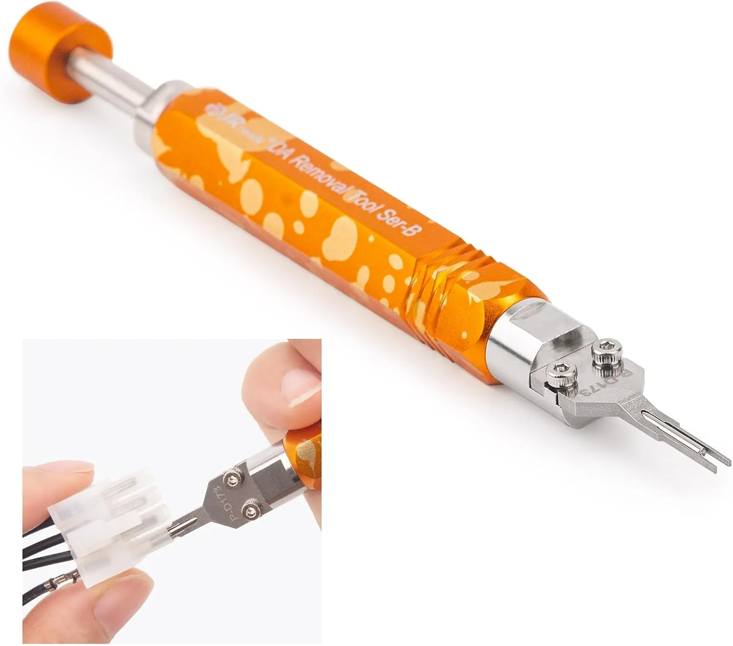 JRready DAP-D173 Mini-Fit Jr Extraction Tool(Equivalent to Molex 11-03-0044) Molex Pin Extractor Terminal Release Tool for Mini-Fit Jr.TM Series Terminals Built-in Plunger ATX Pin Removal Tool