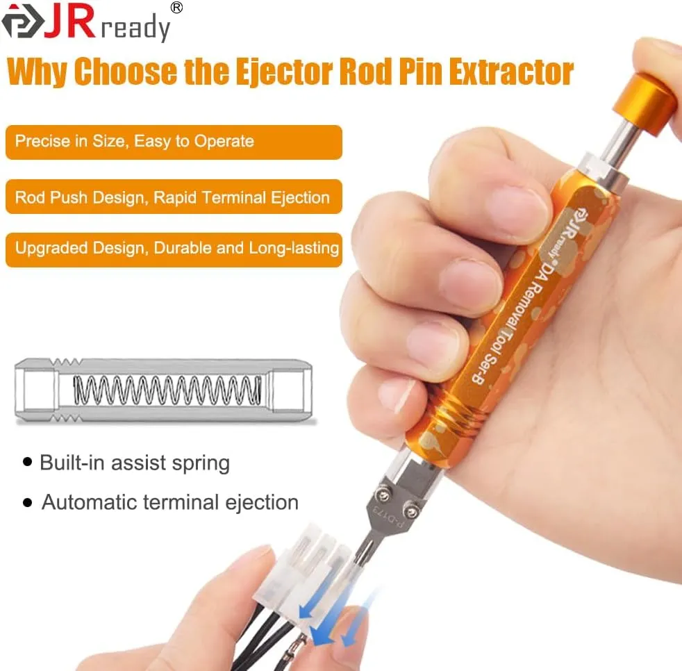 JRready DAP-D173 Mini-Fit Jr Extraction Tool(Equivalent to Molex 11-03-0044) Molex Pin Extractor Terminal Release Tool for Mini-Fit Jr.TM Series Terminals Built-in Plunger ATX Pin Removal Tool