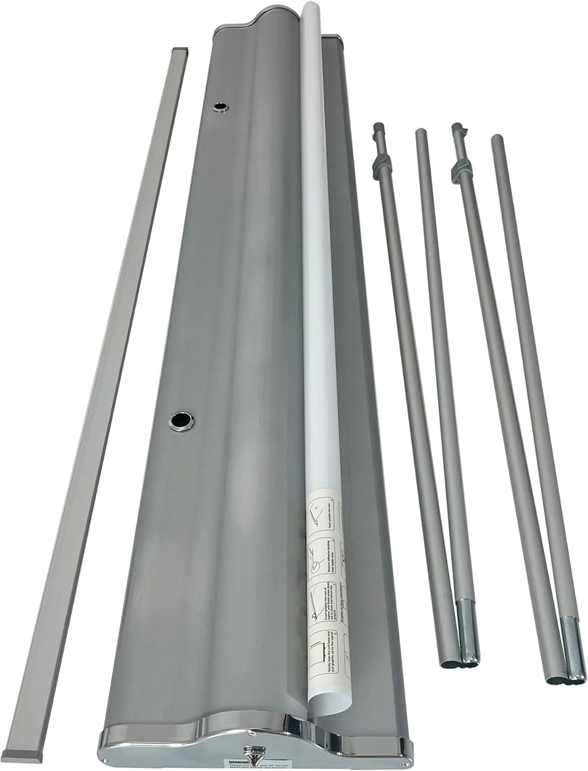 JUST 4 SIGNS NEW DELUXE Retractable Banner Stand with Widened Base and Padded Portable Oxford Bag (60" x 65 ～ 90"（WxH）)