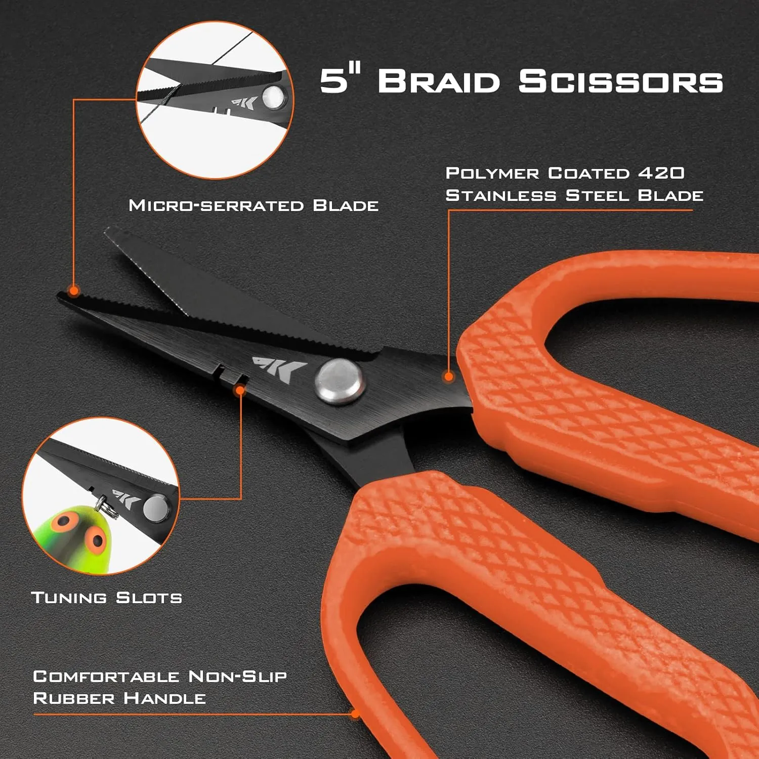 KastKing Kalibrate Fishing Line Spooler & 5’’ Braid Scissors - W/Line Counter, Patented Accessories, Portable, Compact, for Spinning & Casting Reels - No Line Twist, Fishing Gears Gifts for Men